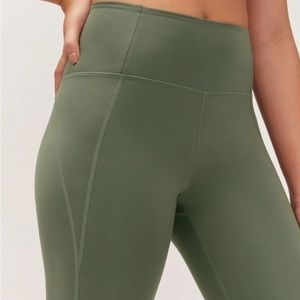 Girlfriend Collective | Thyme Compressive High-Rise Legging | Green Thyme | XS